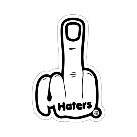 Middle Finger Haters Funny Graphic 