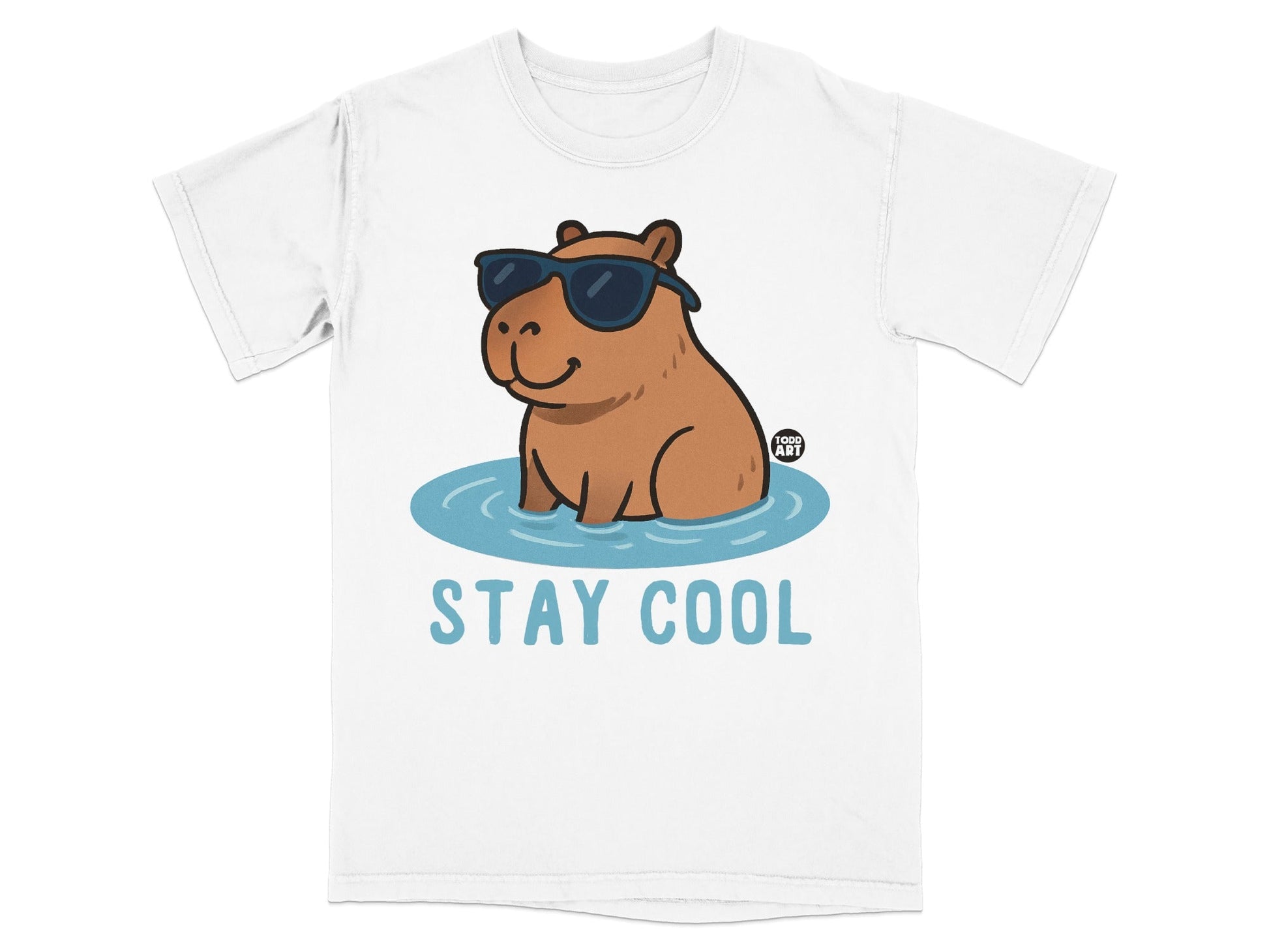 Cute Hippo Stay Cool Graphic T-Shirt fun design