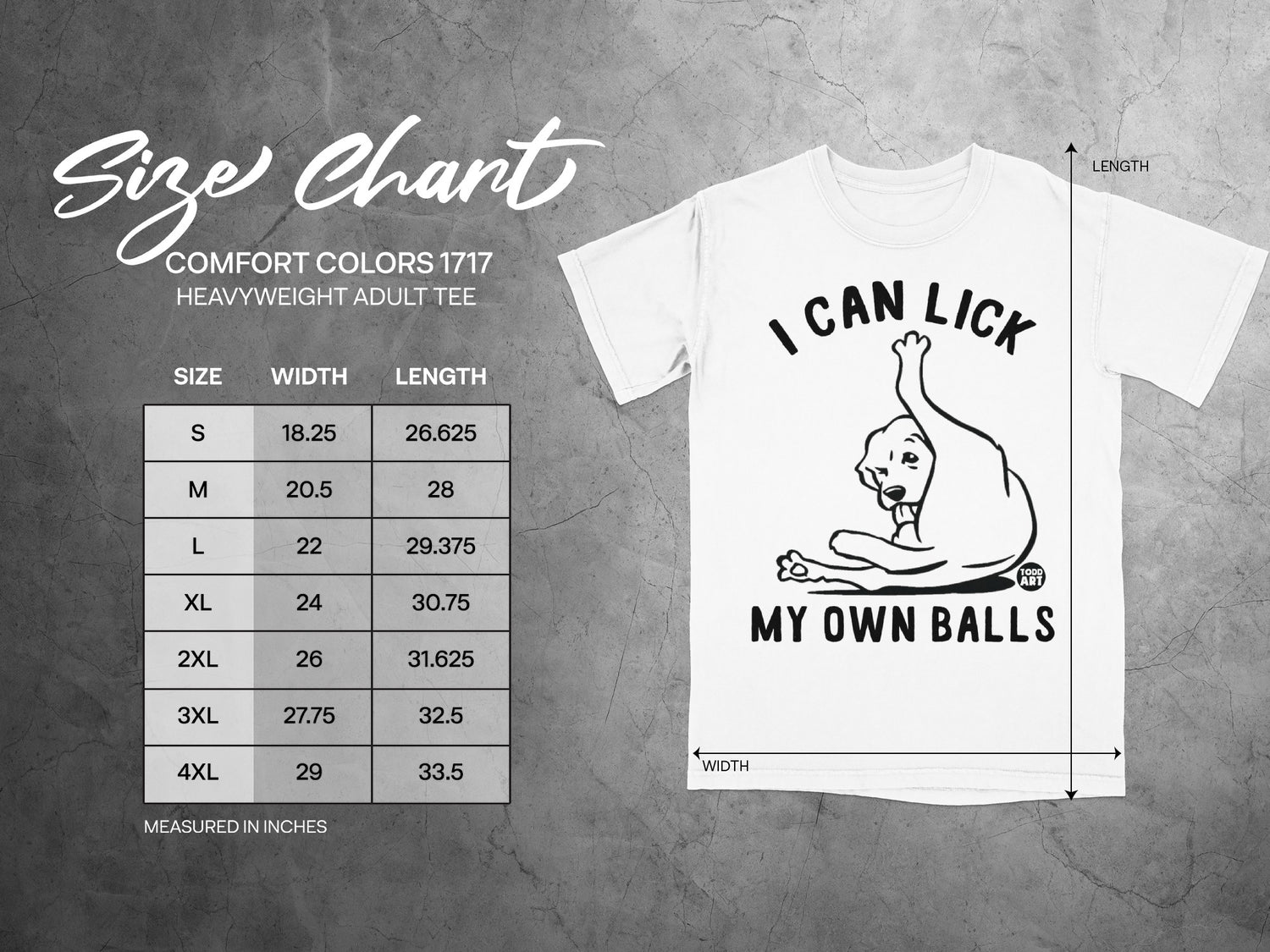 I Can Lick My Own Balls White Heavyweight Adult Tee