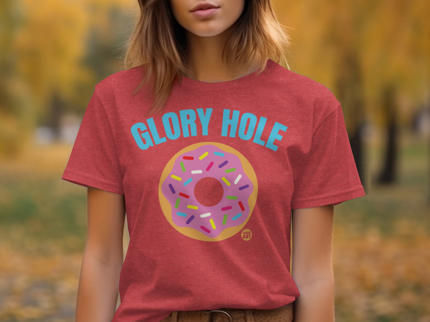 Glory Hole Donut Design Graphic T-Shirt