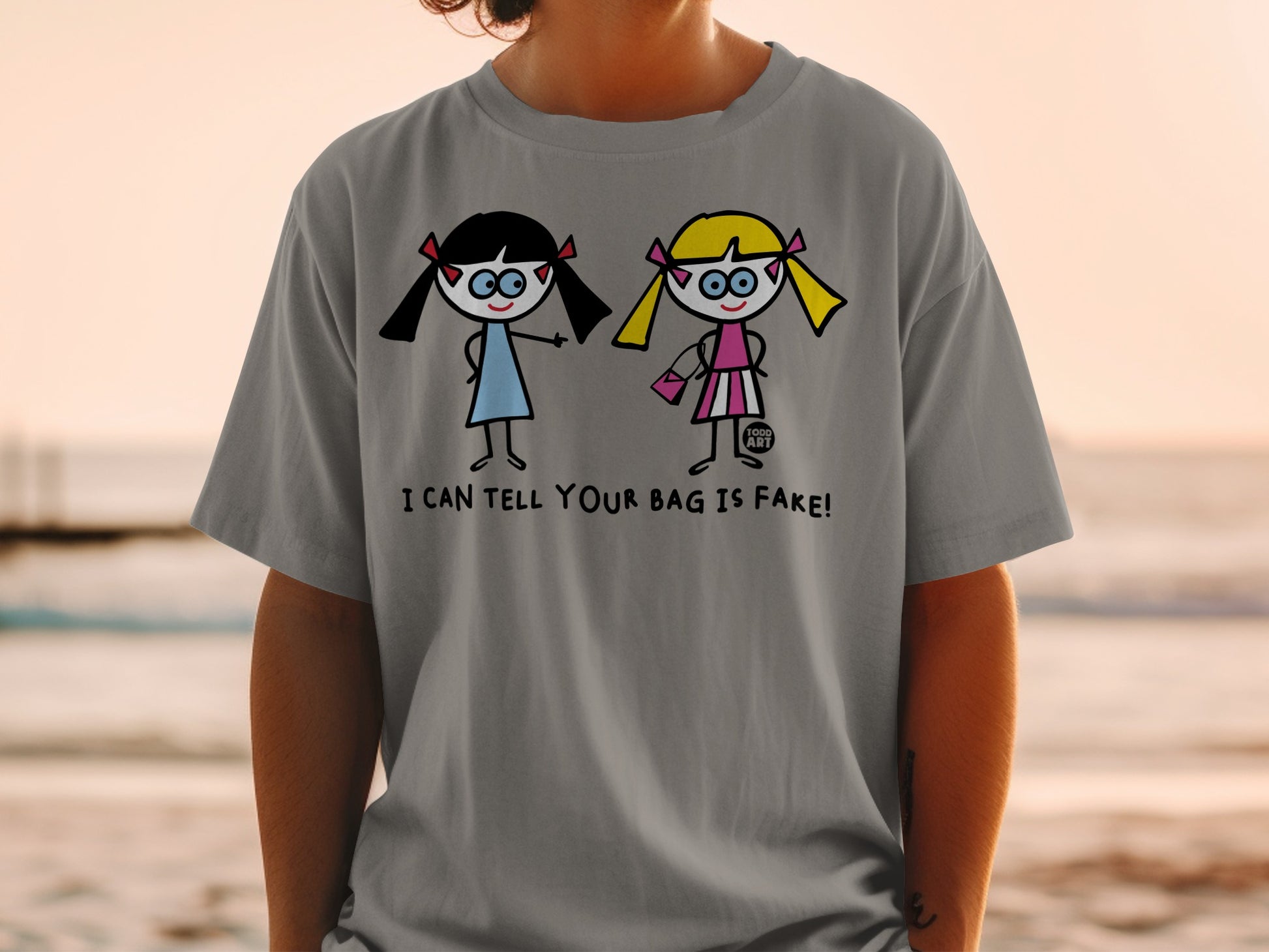 I Can Tell Your Bag Is Fake Cartoon Tee Shirt