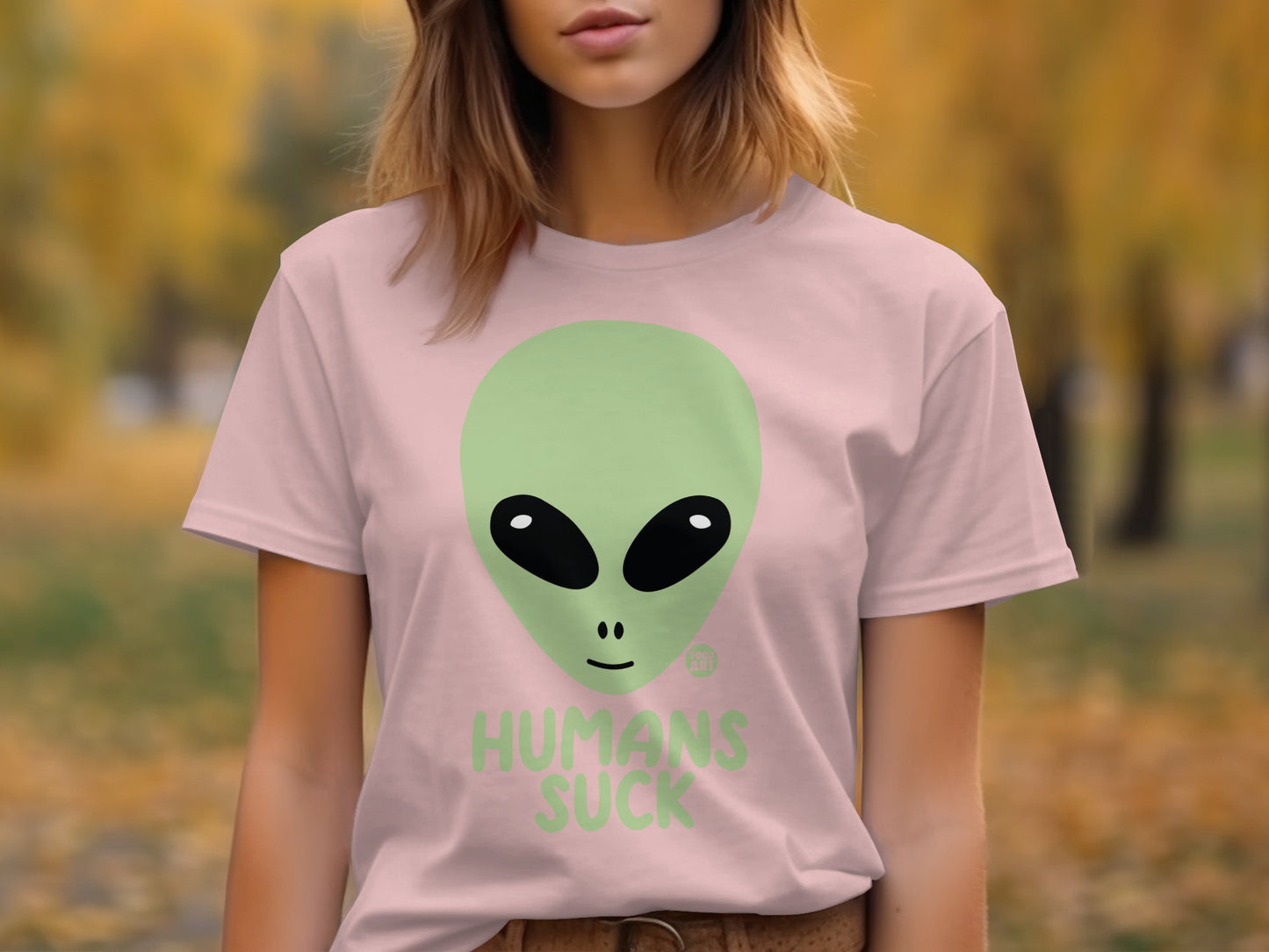 Funny Alien Graphic Humans Suck Boredom Relief Shirt