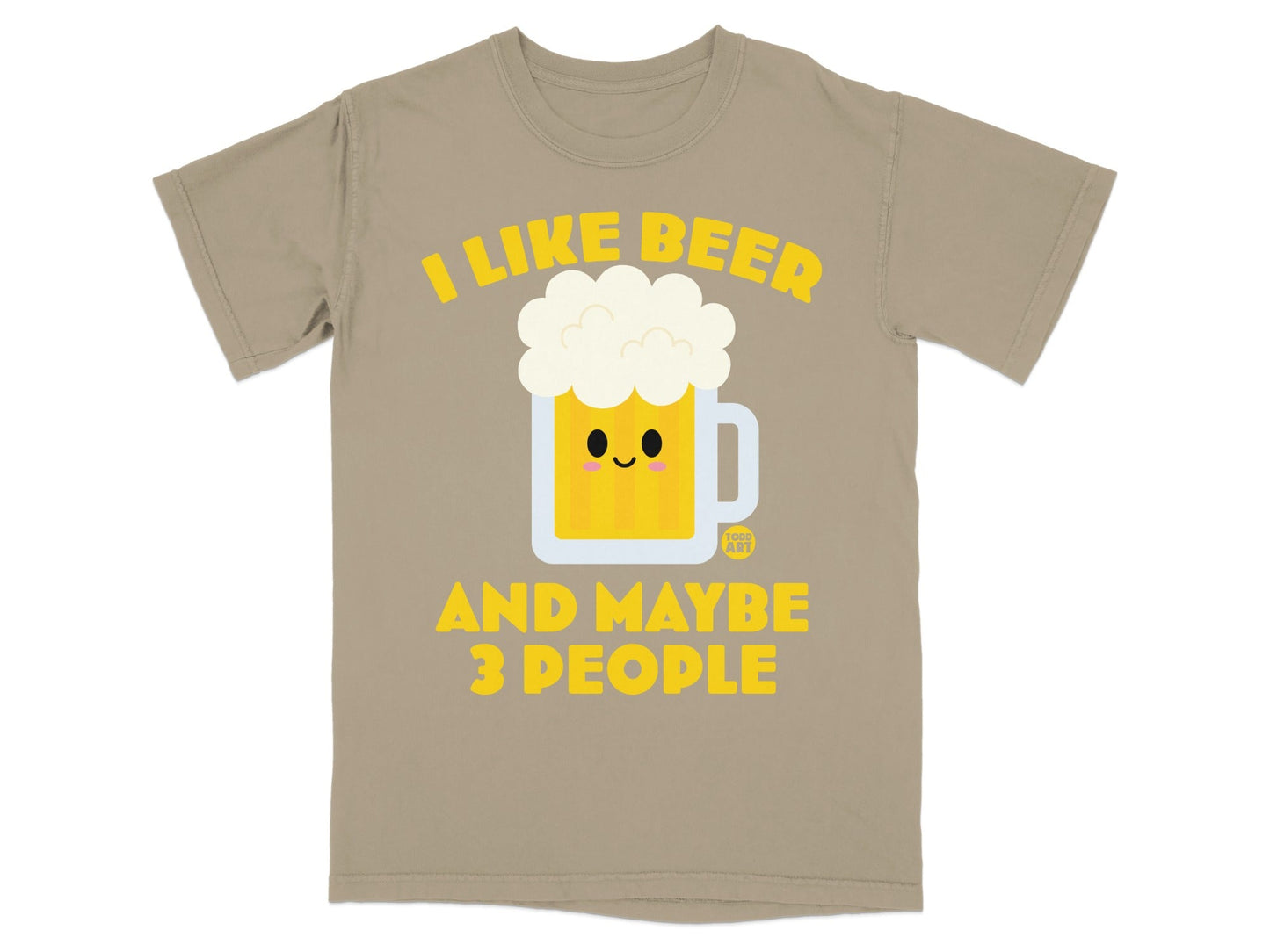 I Like Beer and Maybe 3 People Graphic Tee Shirt