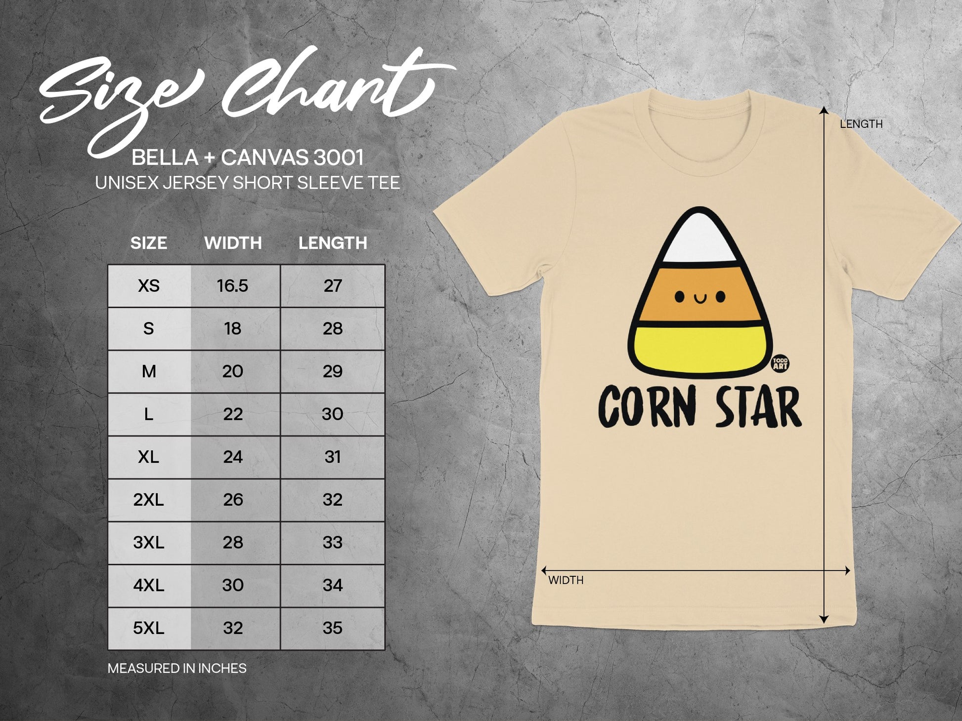 Corn Star Graphic Unisex Jersey Short Sleeve Tee