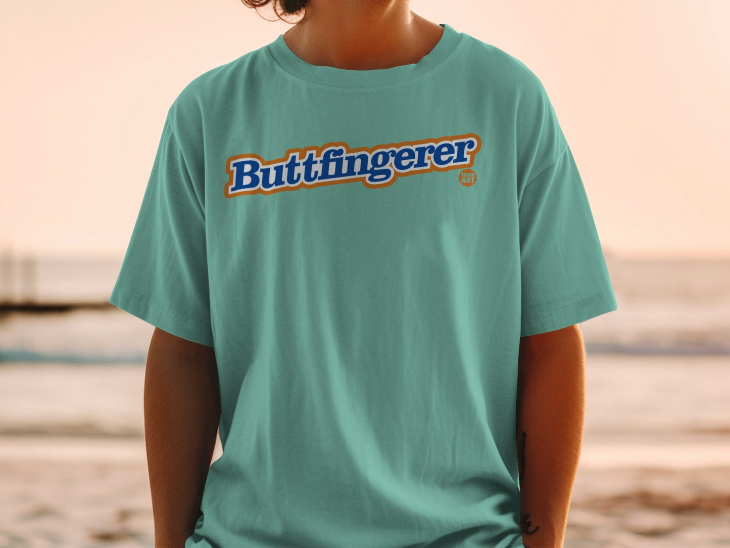 Unique Buttfingerer Logo Tee Casual Wear T-shirt