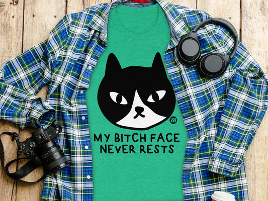 My Bitch Face Never Rests Cat Design Apparel