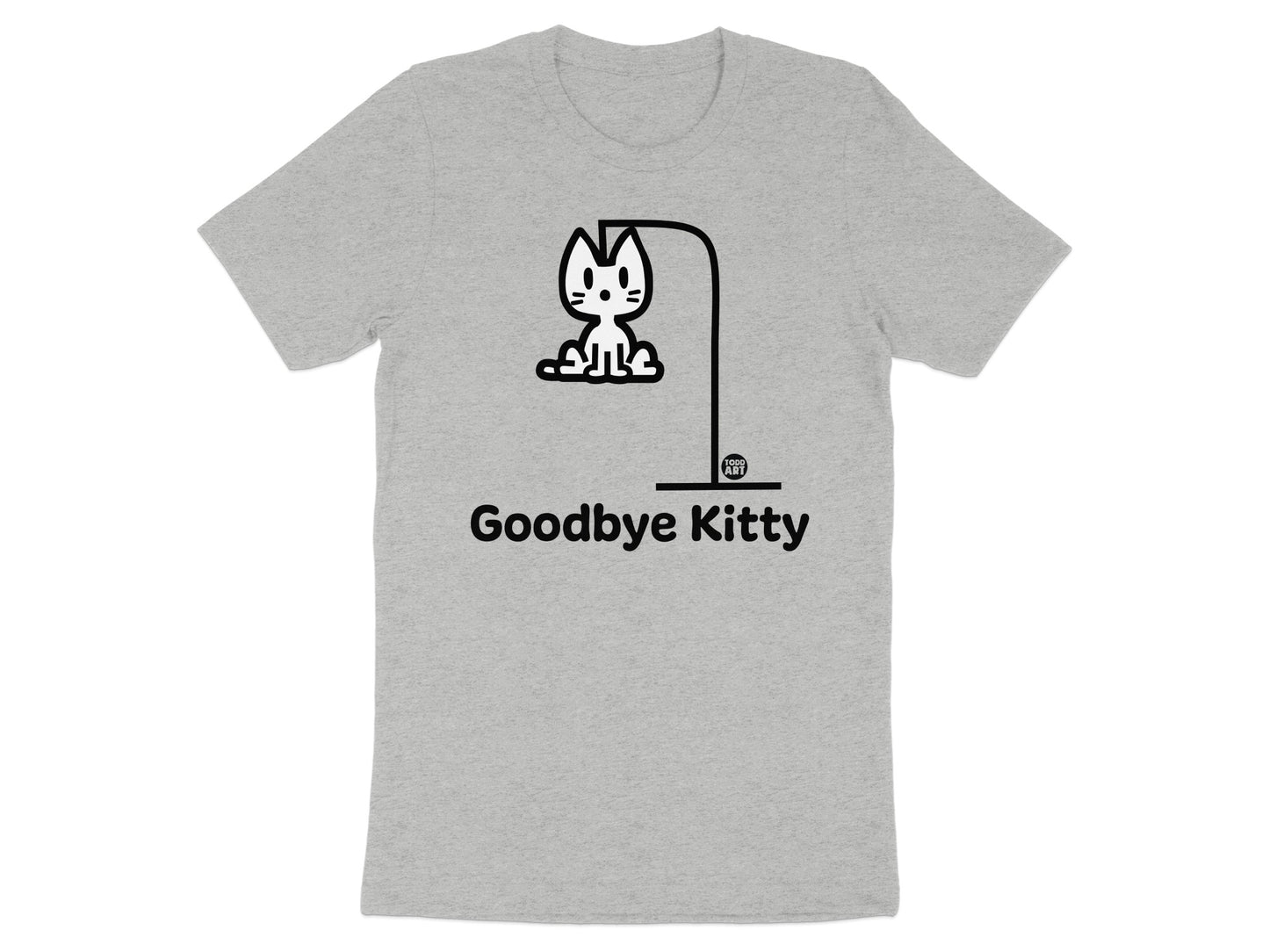 Goodbye Kitty Cute Cartoon Design T-Shirt