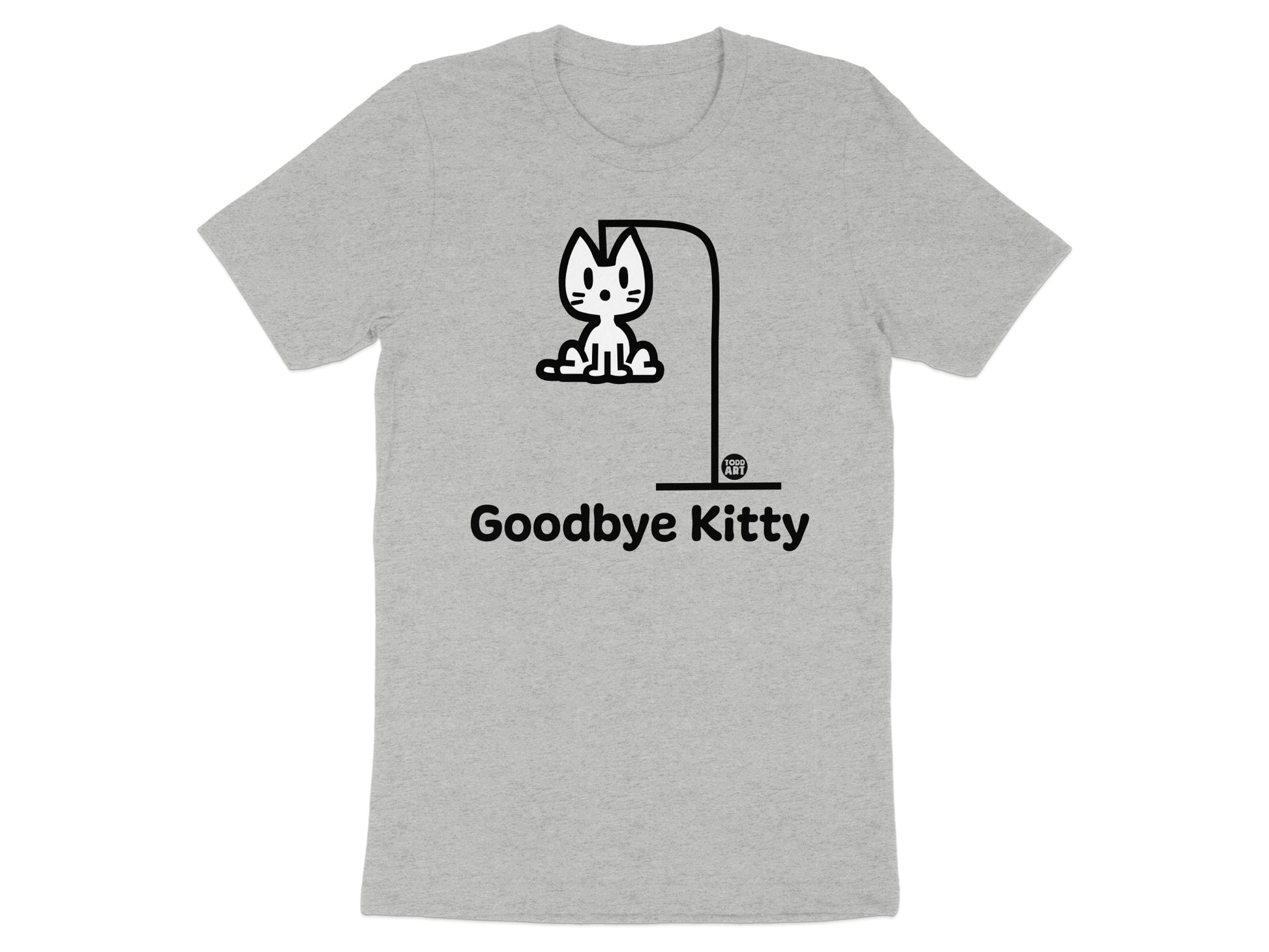 Goodbye Kitty Cute Cartoon Design T-Shirt
