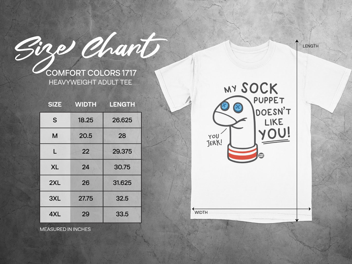 My Sock Puppet Does Not Like You Adult Tee product type