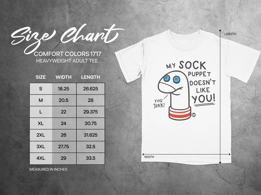 My Sock Puppet Does Not Like You Adult Tee product type