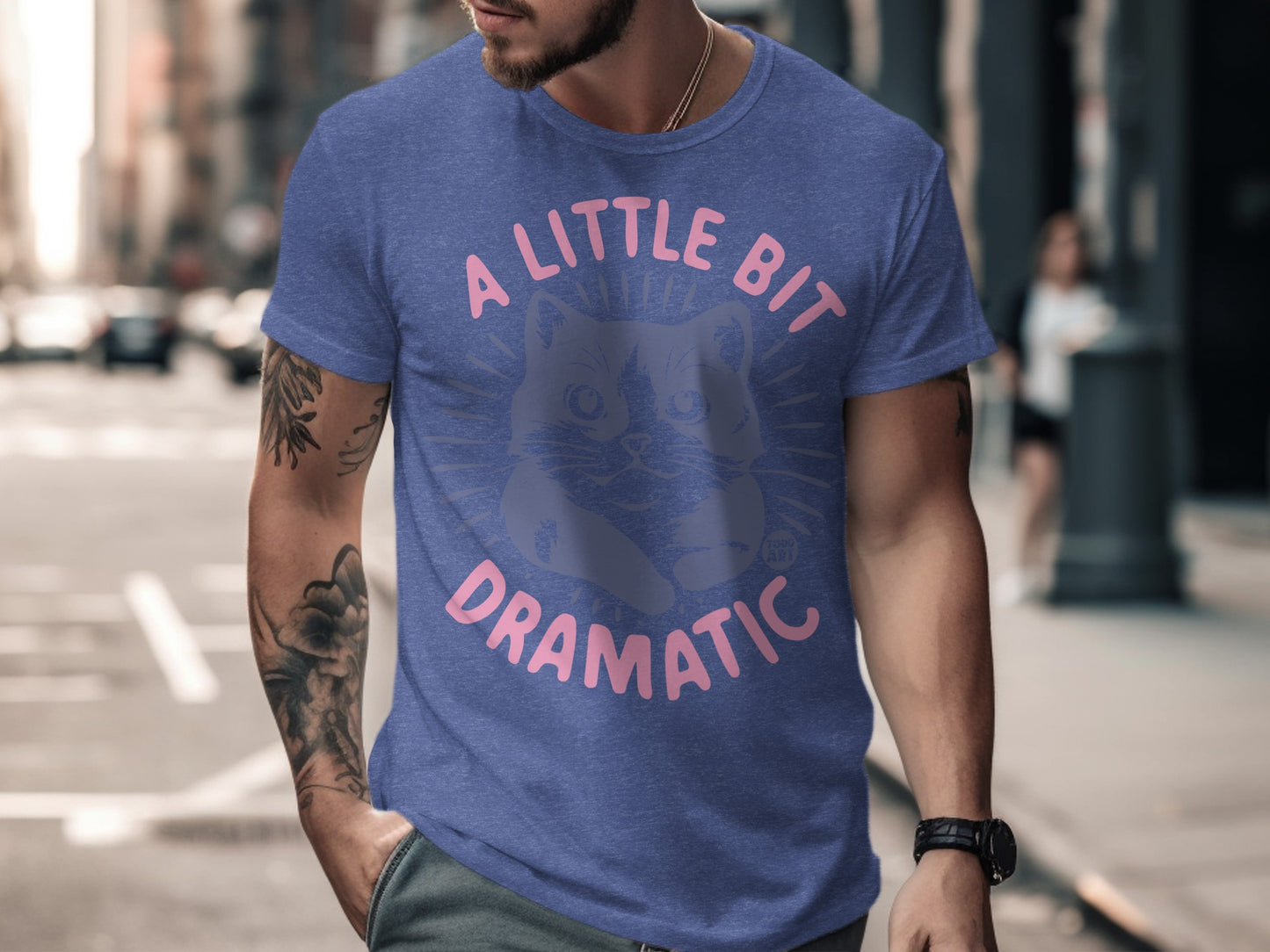A Little Bit Dramatic Cat Graphic Tee