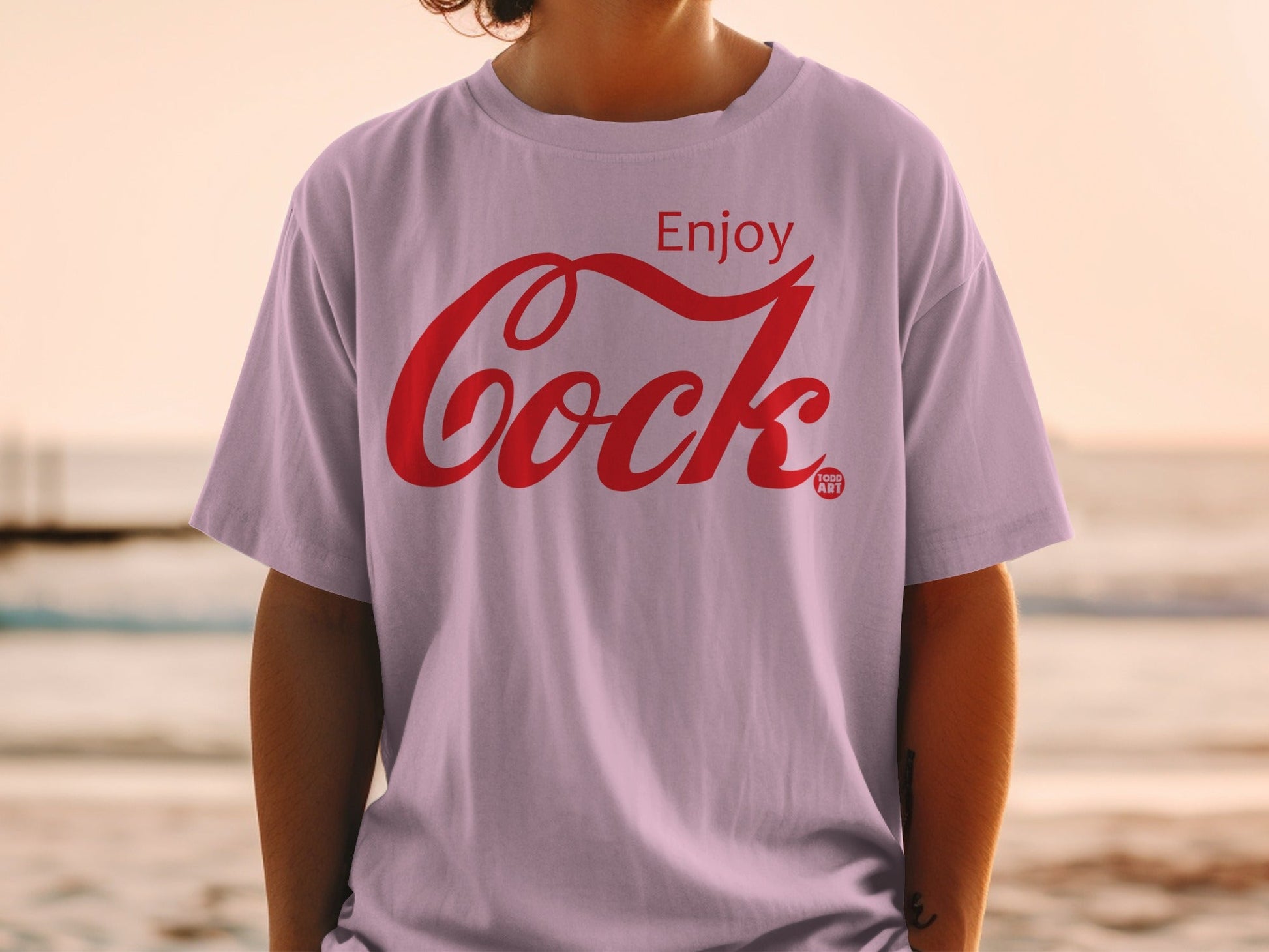 Enjoy Cock Humorous Graphic Tee for Casual Wear