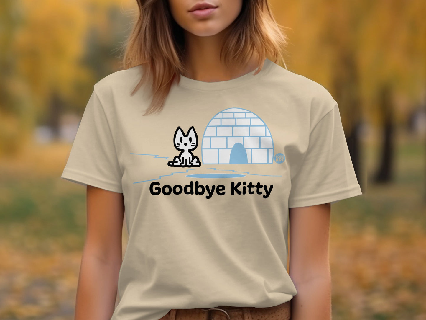 Goodbye Kitty Graphic Tee Cute Design