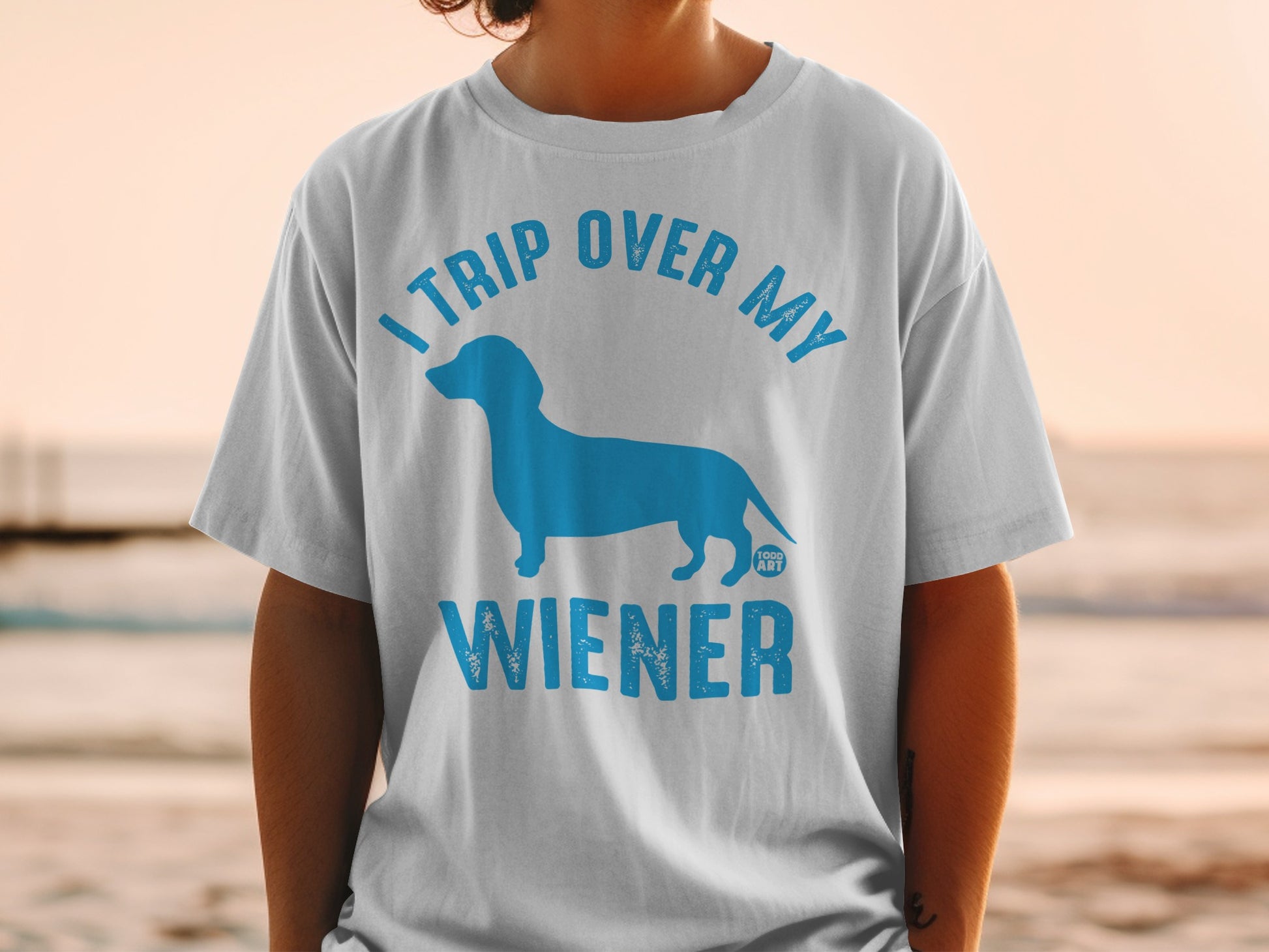 I Trip Over My Wiener Funny Dachshund T-shirt