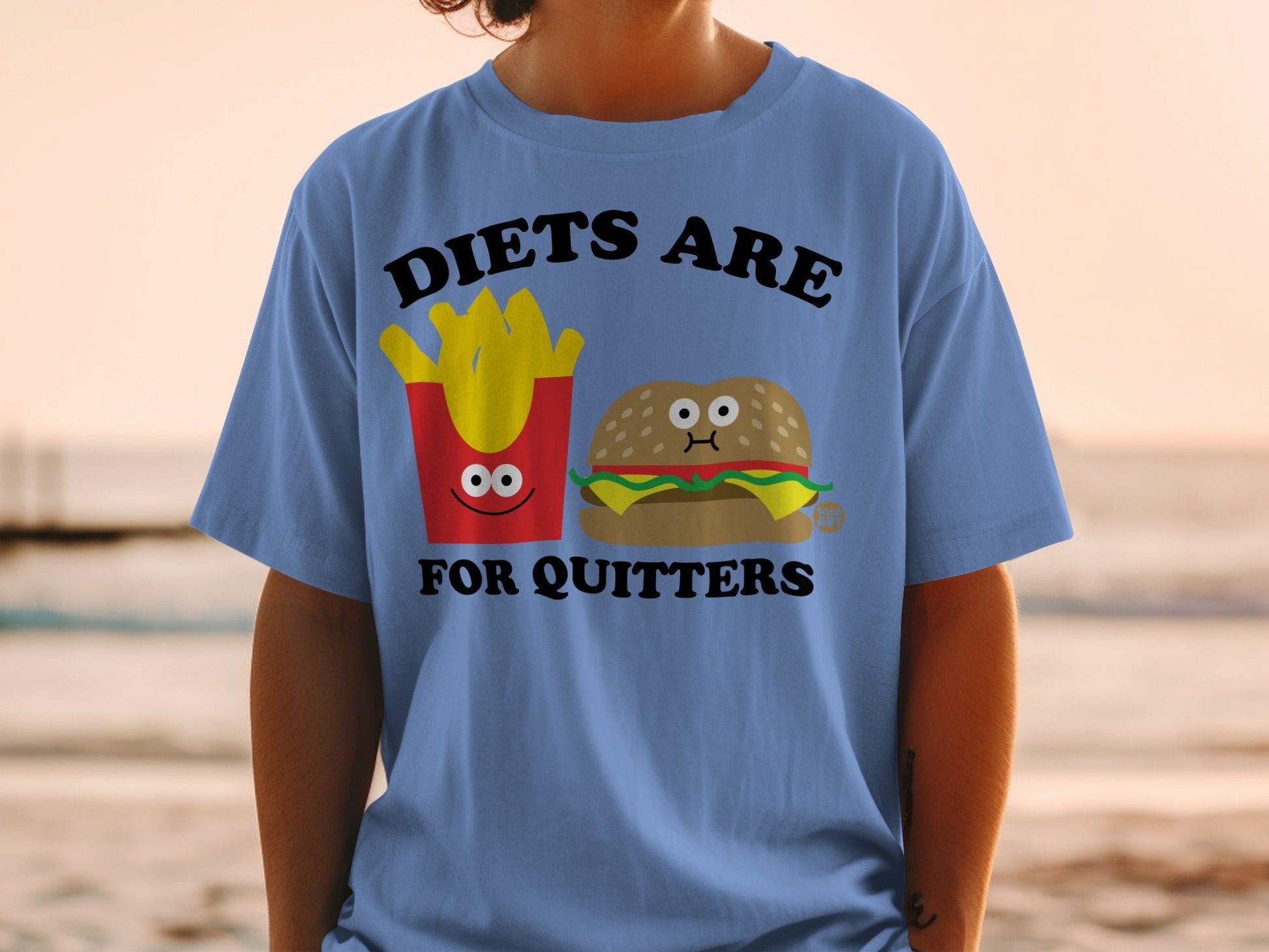 Funny Diets Are For Quitters Graphic T-Shirt