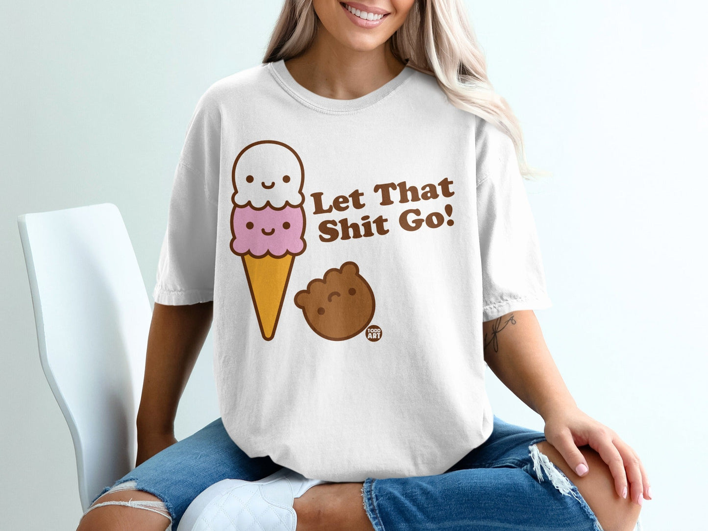 Let That Shit Go Ice Cream Graphic Tee