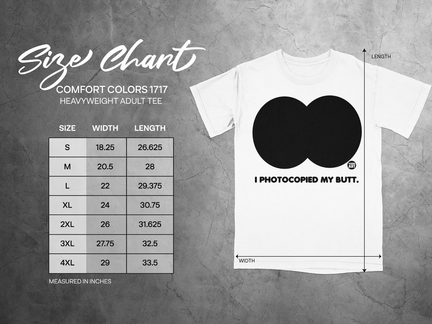 I Photocopied My Butt White Funny Design product type