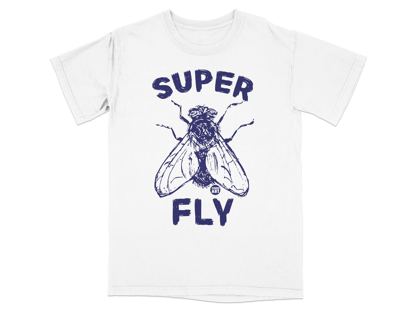 Super Fly Graphic T-Shirt with Vintage Fly Design