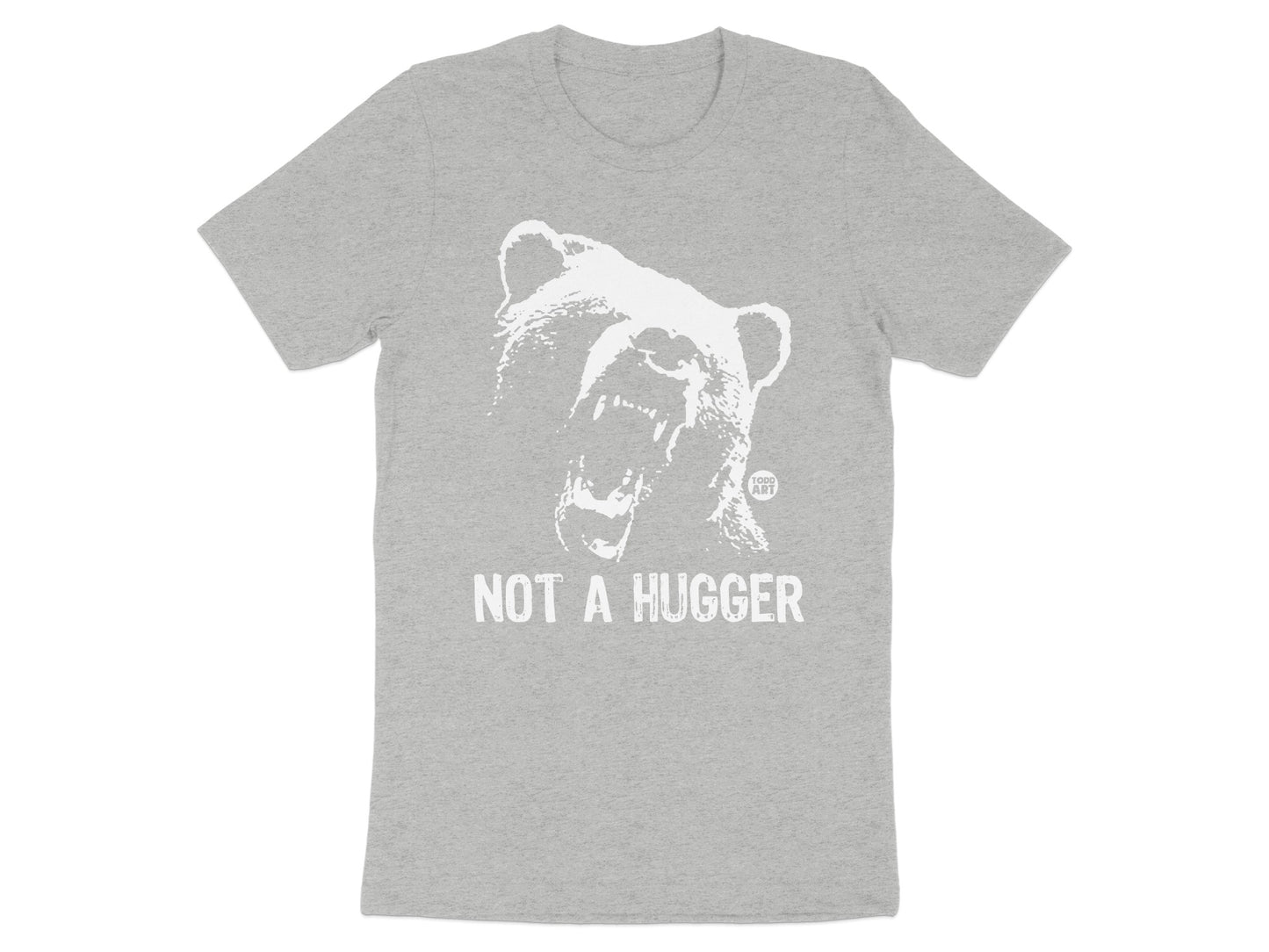Not a Hugger Bear Graphic Print T-Shirt