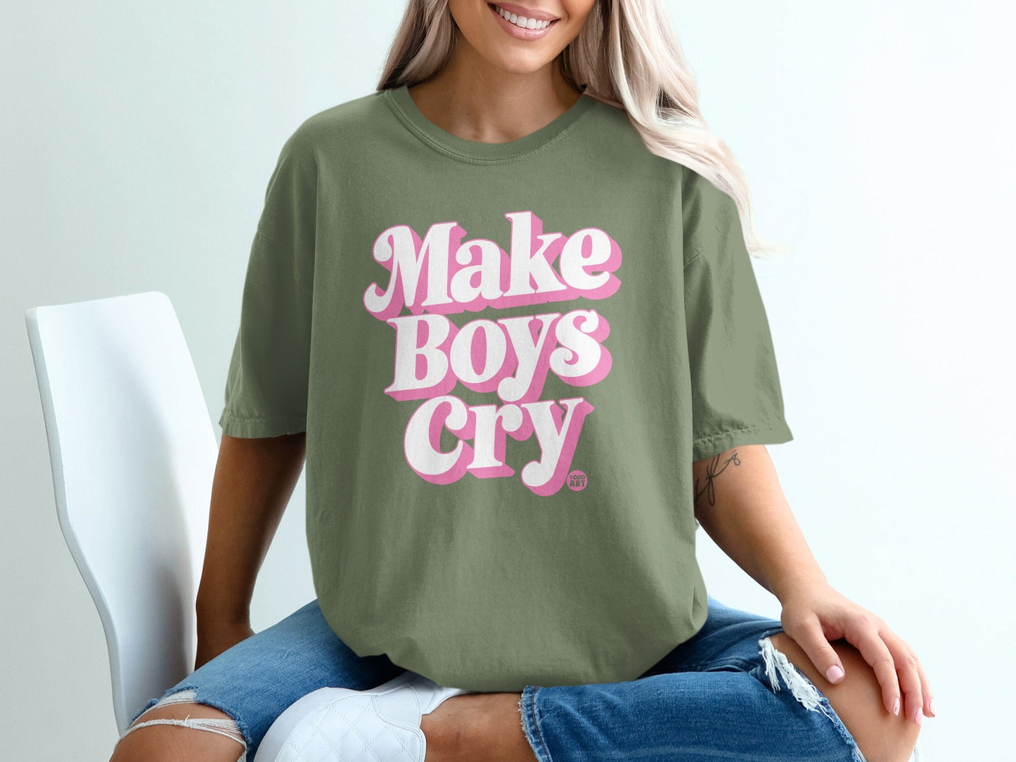 Make Boys Cry Bold Statement T-Shirt