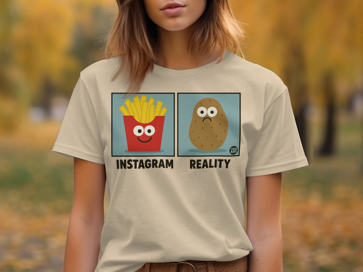 Instagram Reality Humorous Graphic T-Shirt