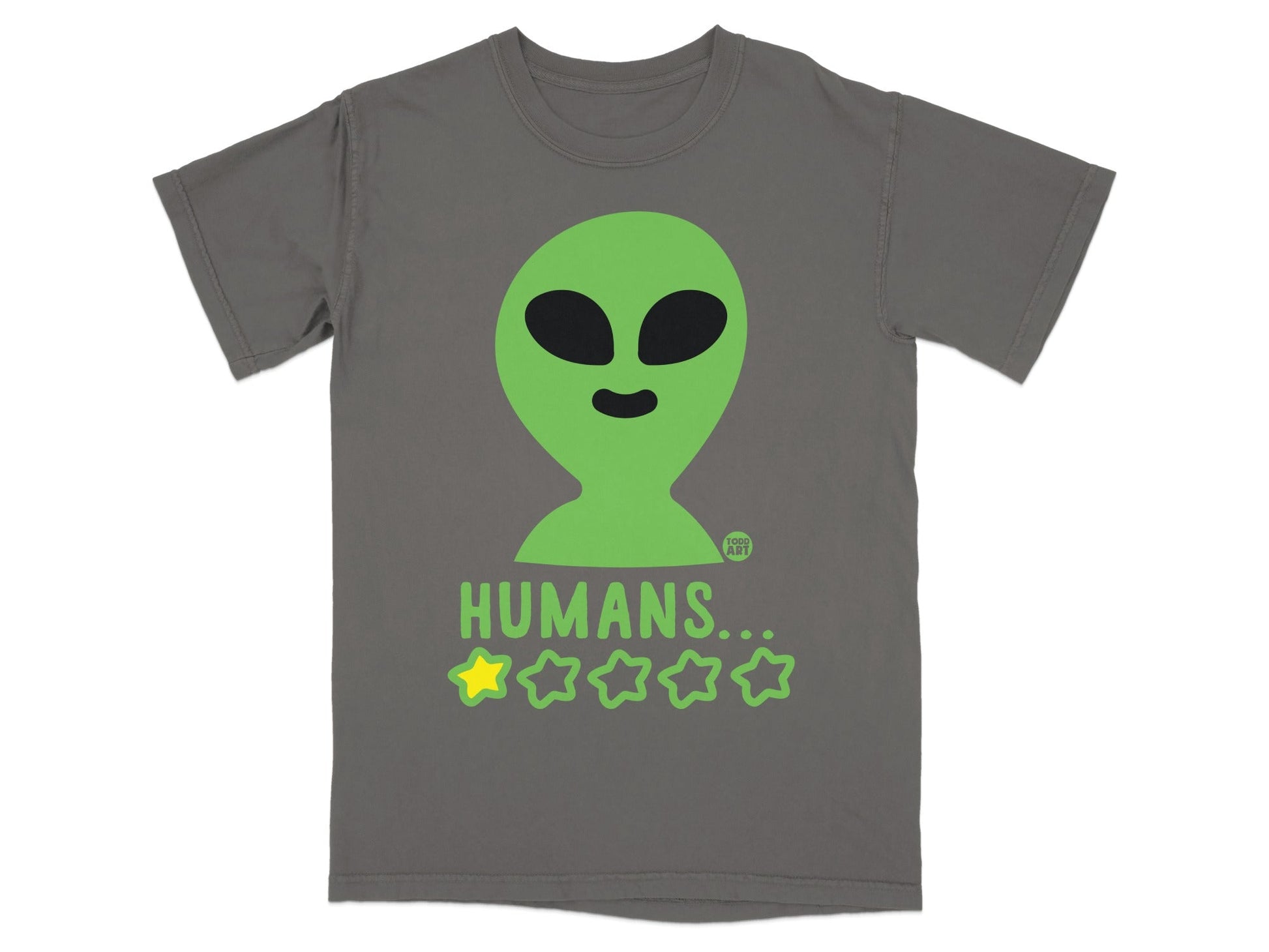 Alien Rating Humans One Star T-Shirt