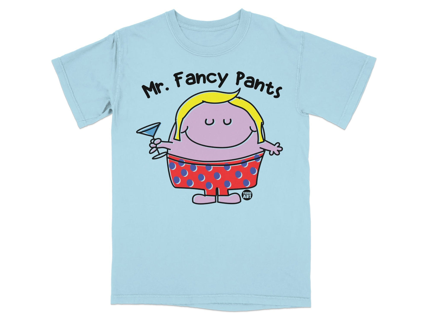 Mr. Fancy Pants Cartoon Character T-shirt