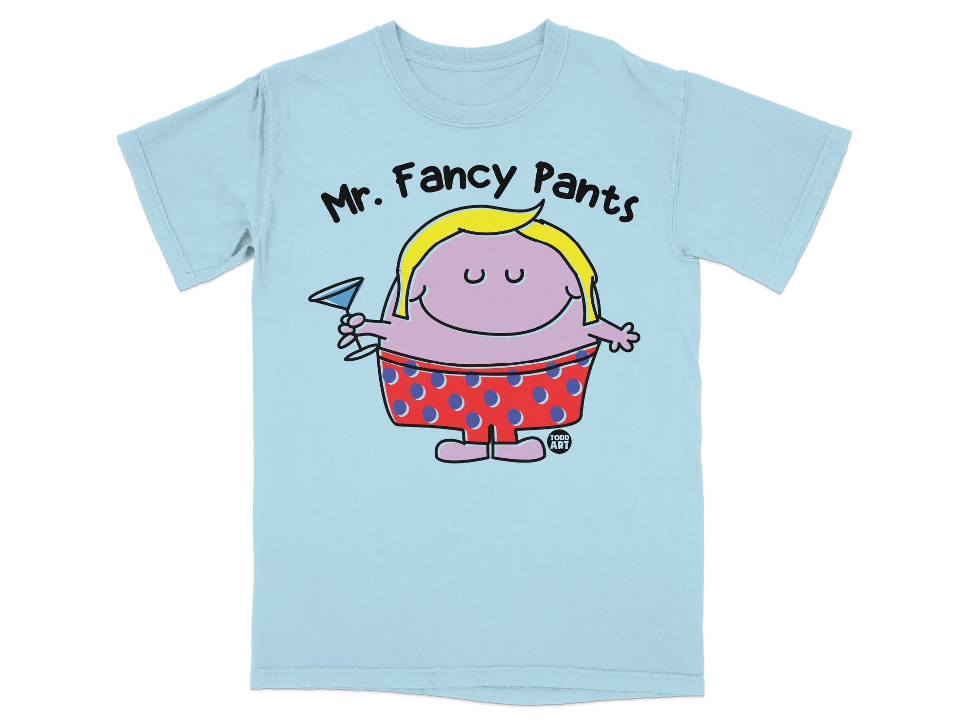 Mr. Fancy Pants Cartoon Character T-shirt