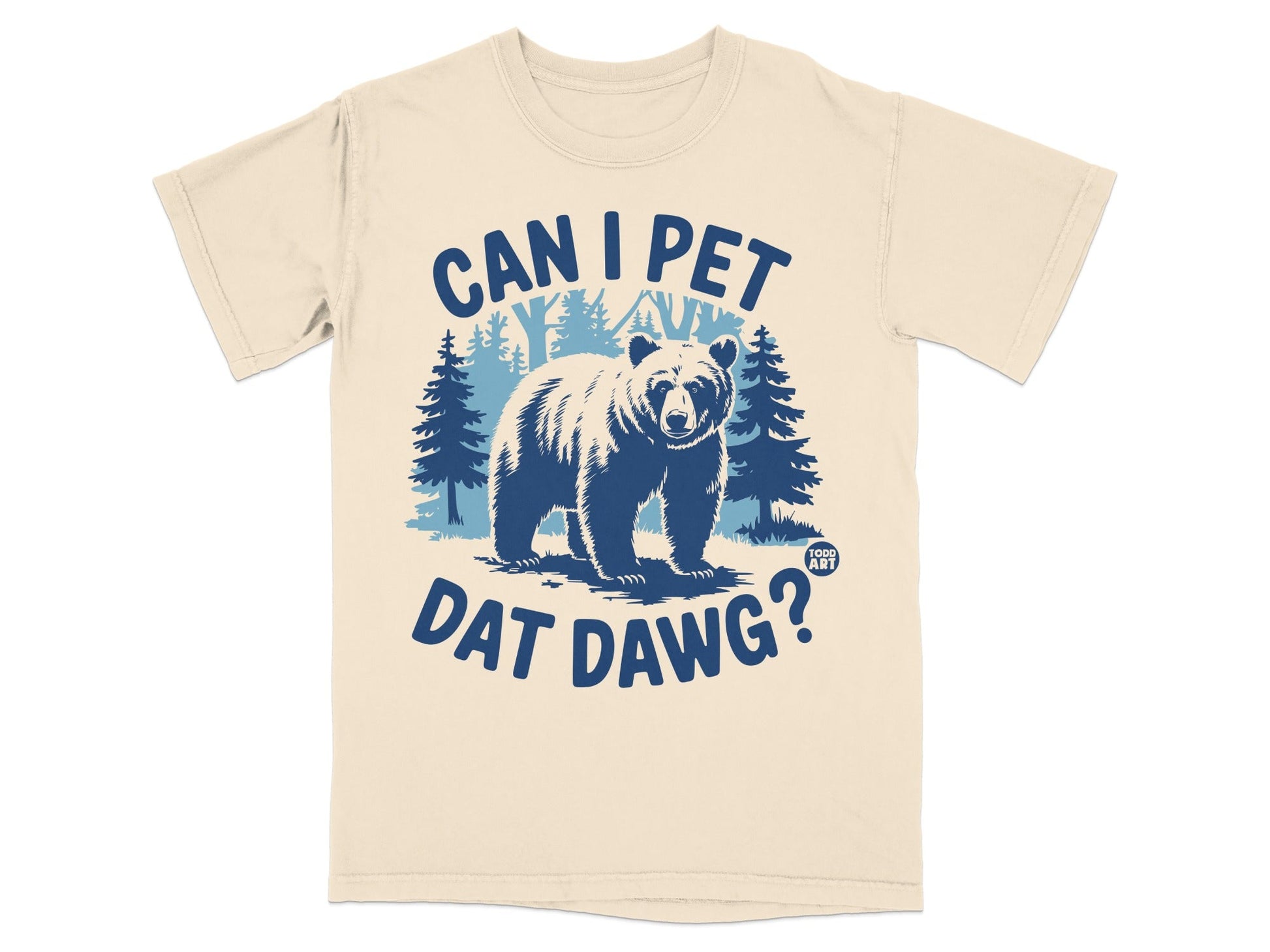 Can I Pet Dat Dawg Bear Graphic T-Shirt