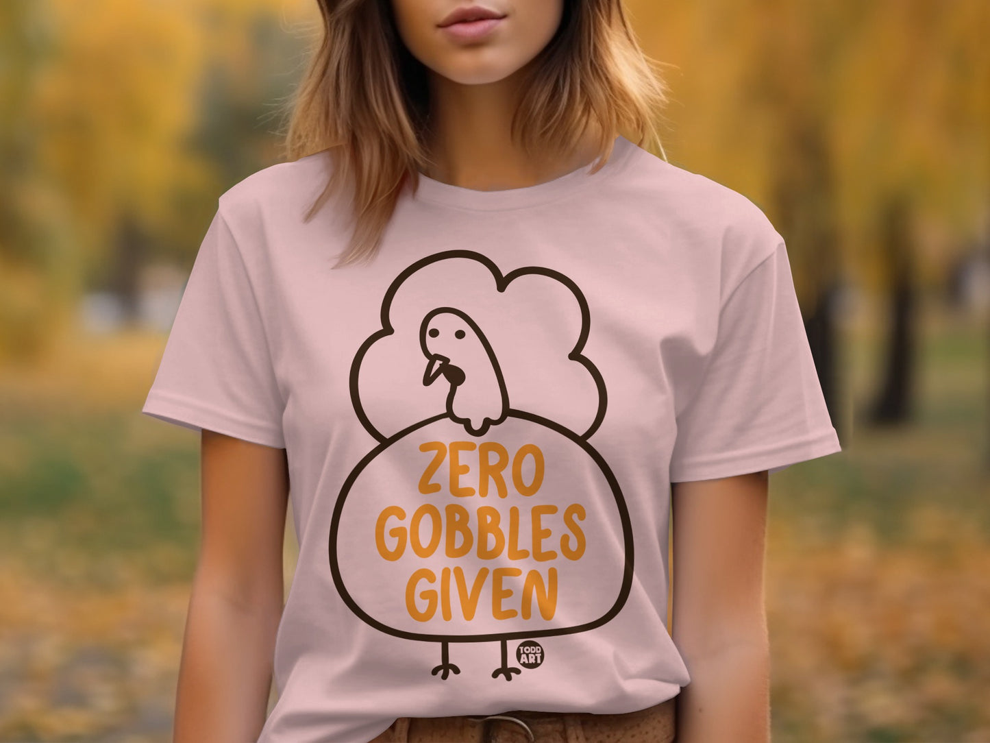 Zero Gobbles Given Fun Graphic T-shirt product type