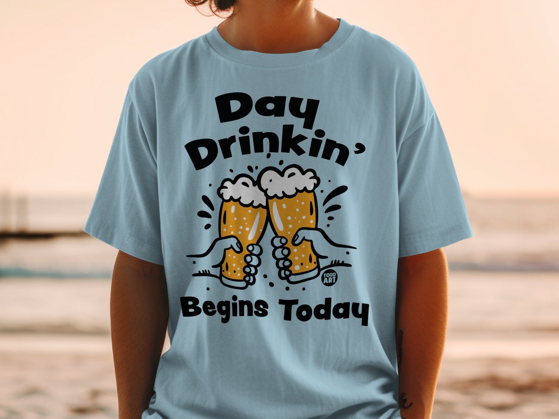 Day Drinkin' Begins Today Graphic T-Shirt