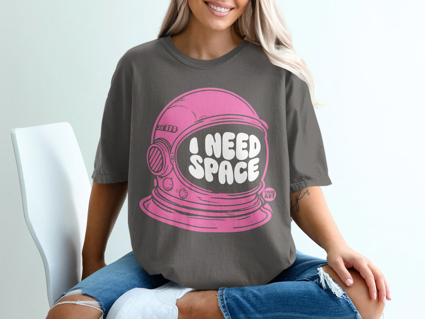 Retro Space Helmet Design I Need Space Shirt