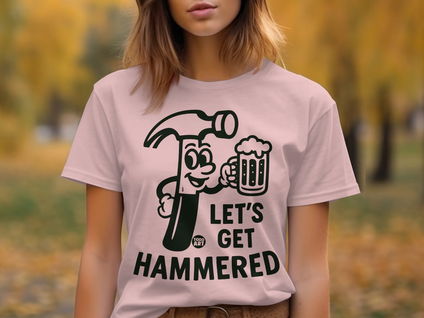 Let's Get Hammered Fun Graphic Tee for All Occasions