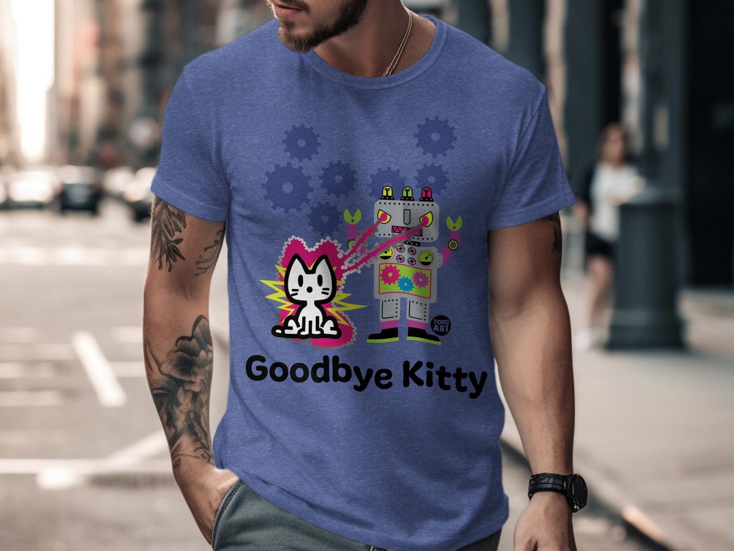 Goodbye Kitty Robot Graphic T-shirt product