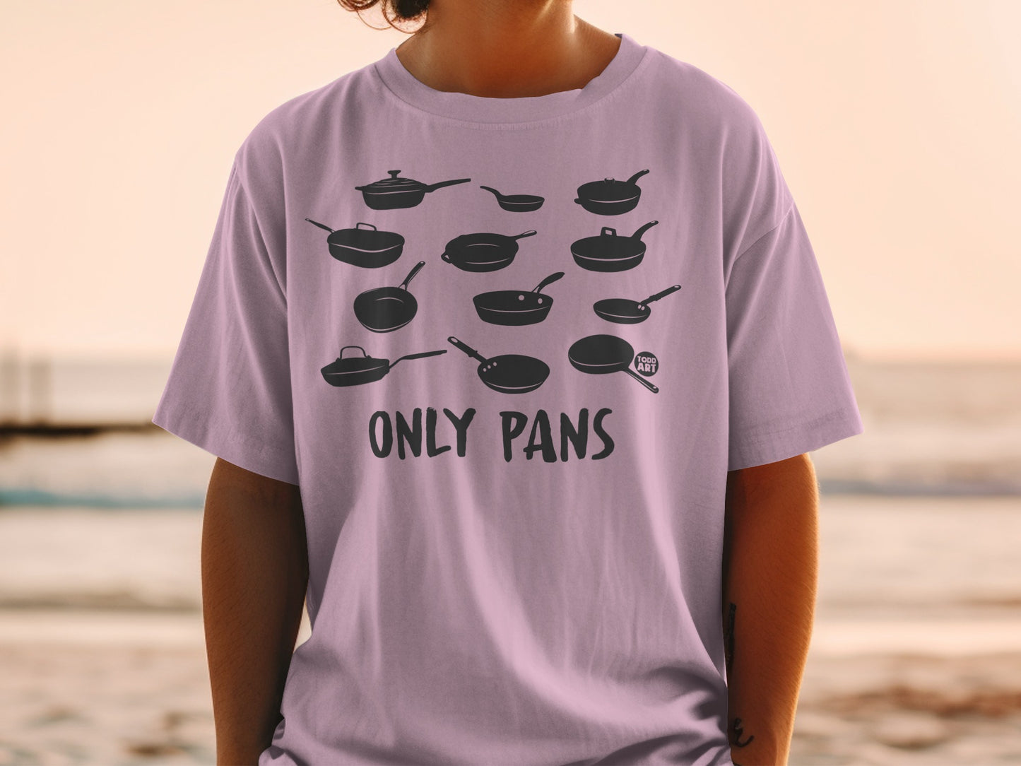 TODD ART ONLY PANS kitchen cookware skillet T-Shirt