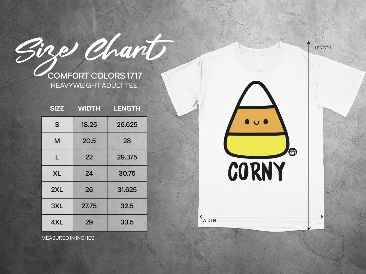 Corny Graphic Comfort Colors Heavyweight Adult Tee