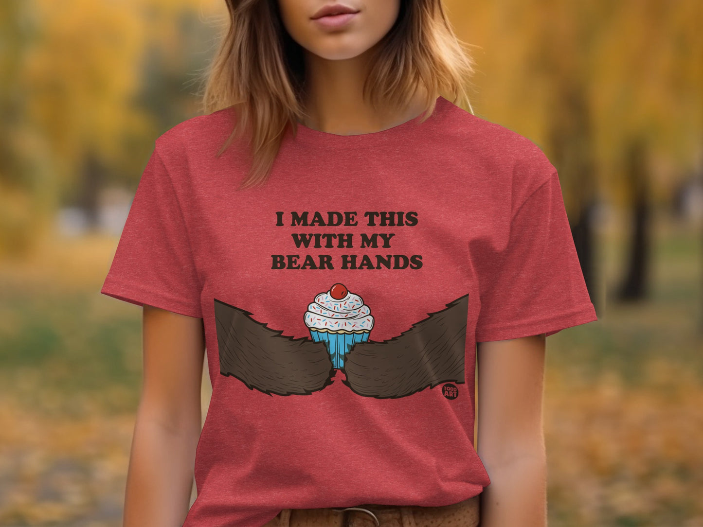 I Made This With My Bear Hands Cupcake T-Shirt
