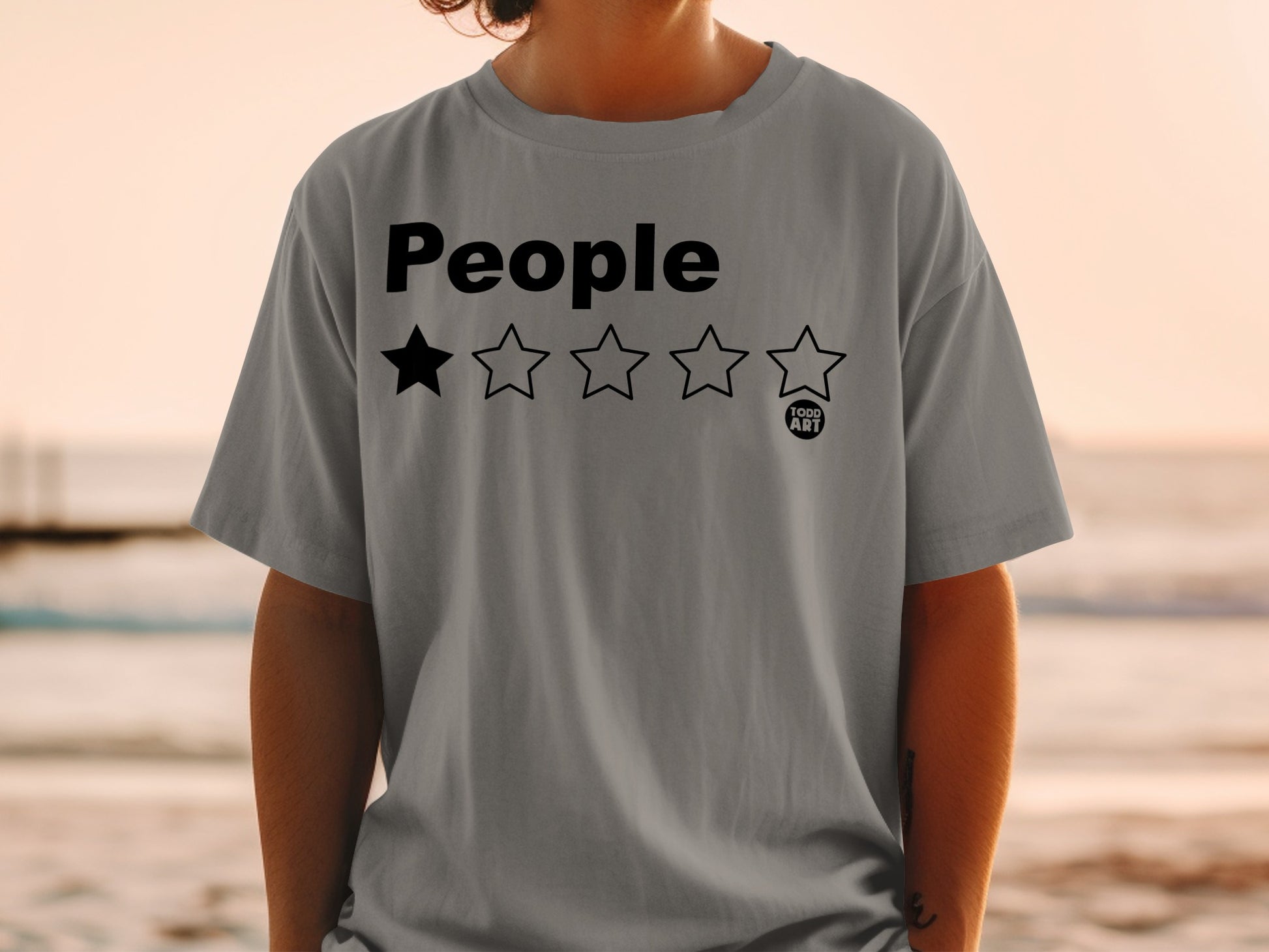 People One Star Rating Humor Graphic Todd Art product type