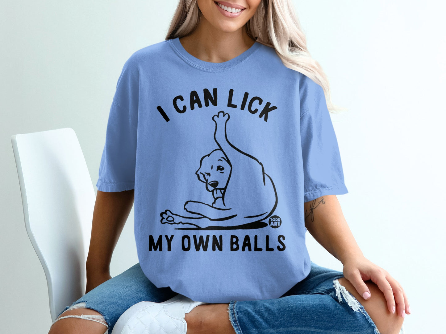 I Can Lick My Own Balls Cat Humor T-shirt