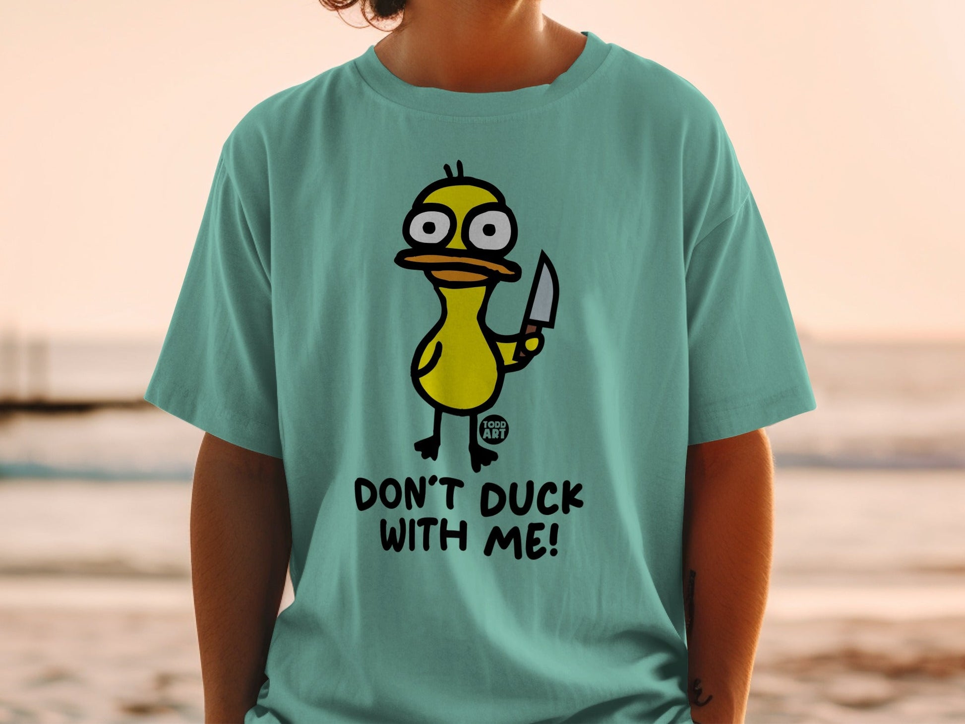 Funny Don't Duck With Me Graphic Tee Shirt