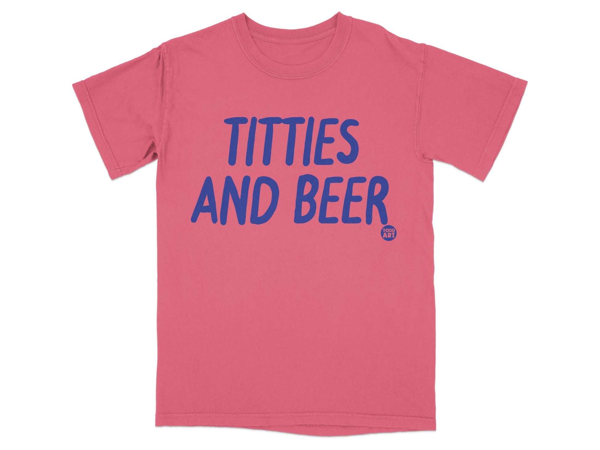 Titties and Beer Graphic Tee Shirt Sold on Shopify