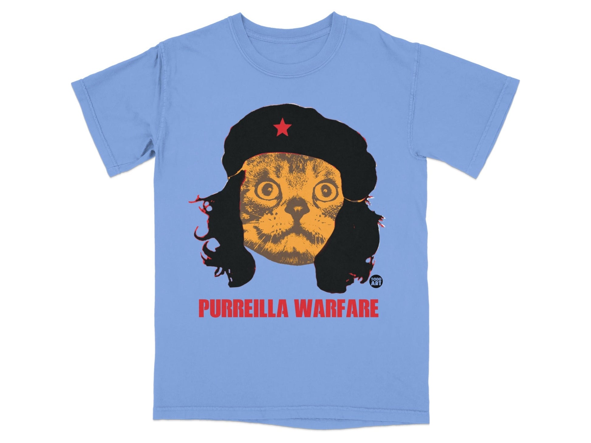 Purreilla Warfare Cat Graphic Novelty Tee Shirt