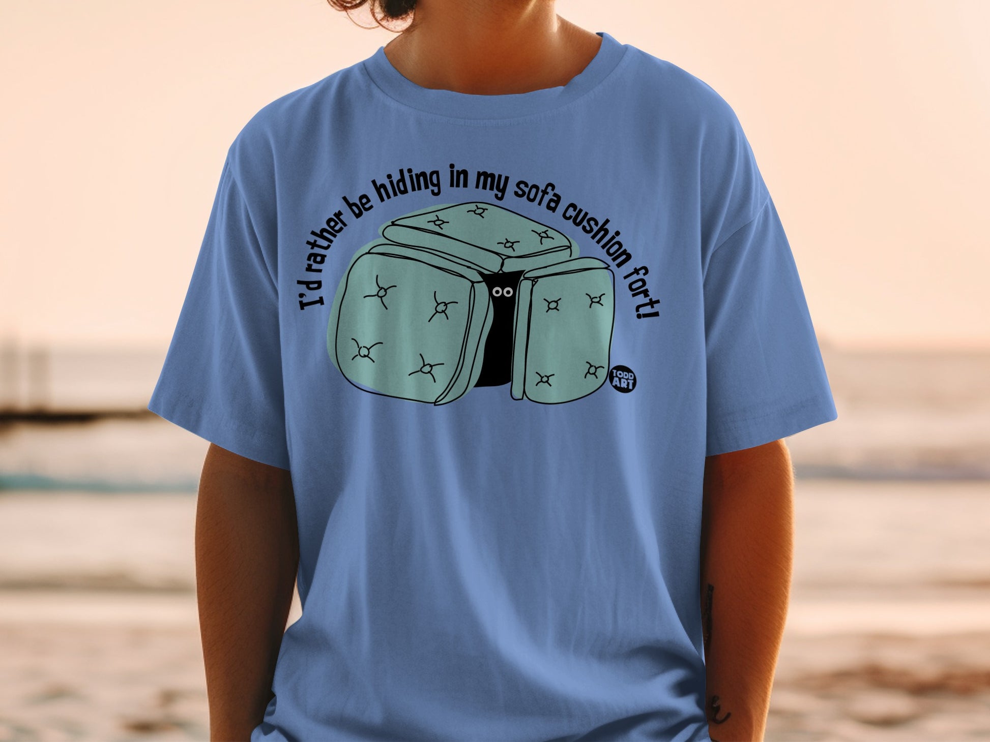 I'd rather be hiding in my sofa cushion fort! product type