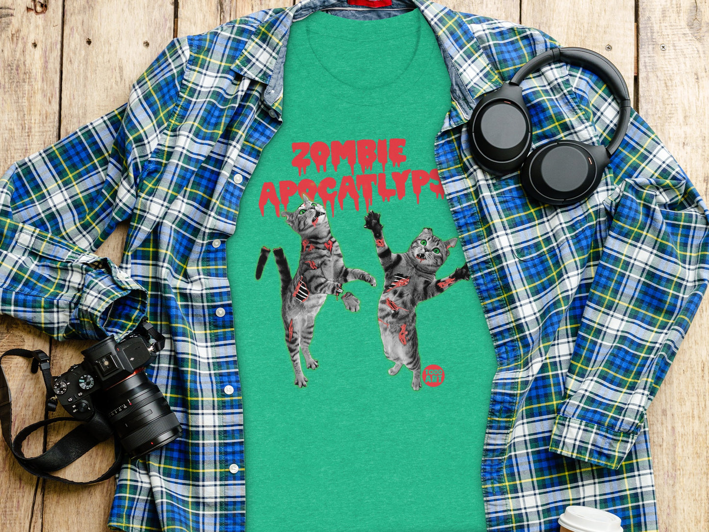 Zombie Apocaltyps Green T-Shirt Product