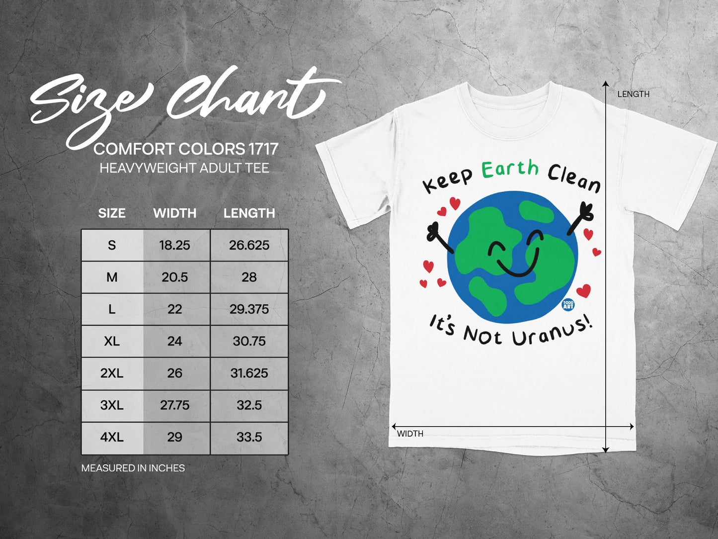 Keep Earth Clean It's Not Uranus heavyweight adult tee