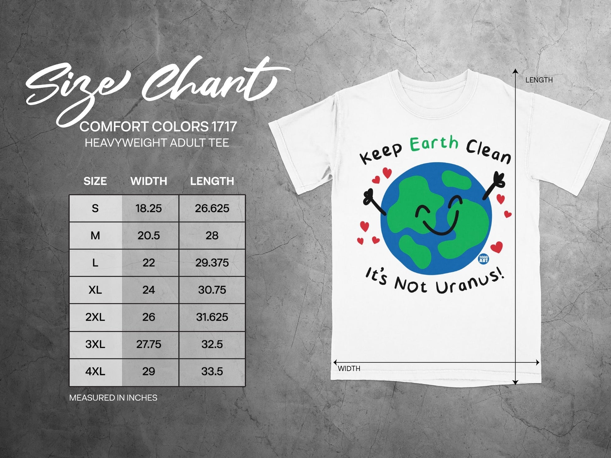 Keep Earth Clean It's Not Uranus heavyweight adult tee