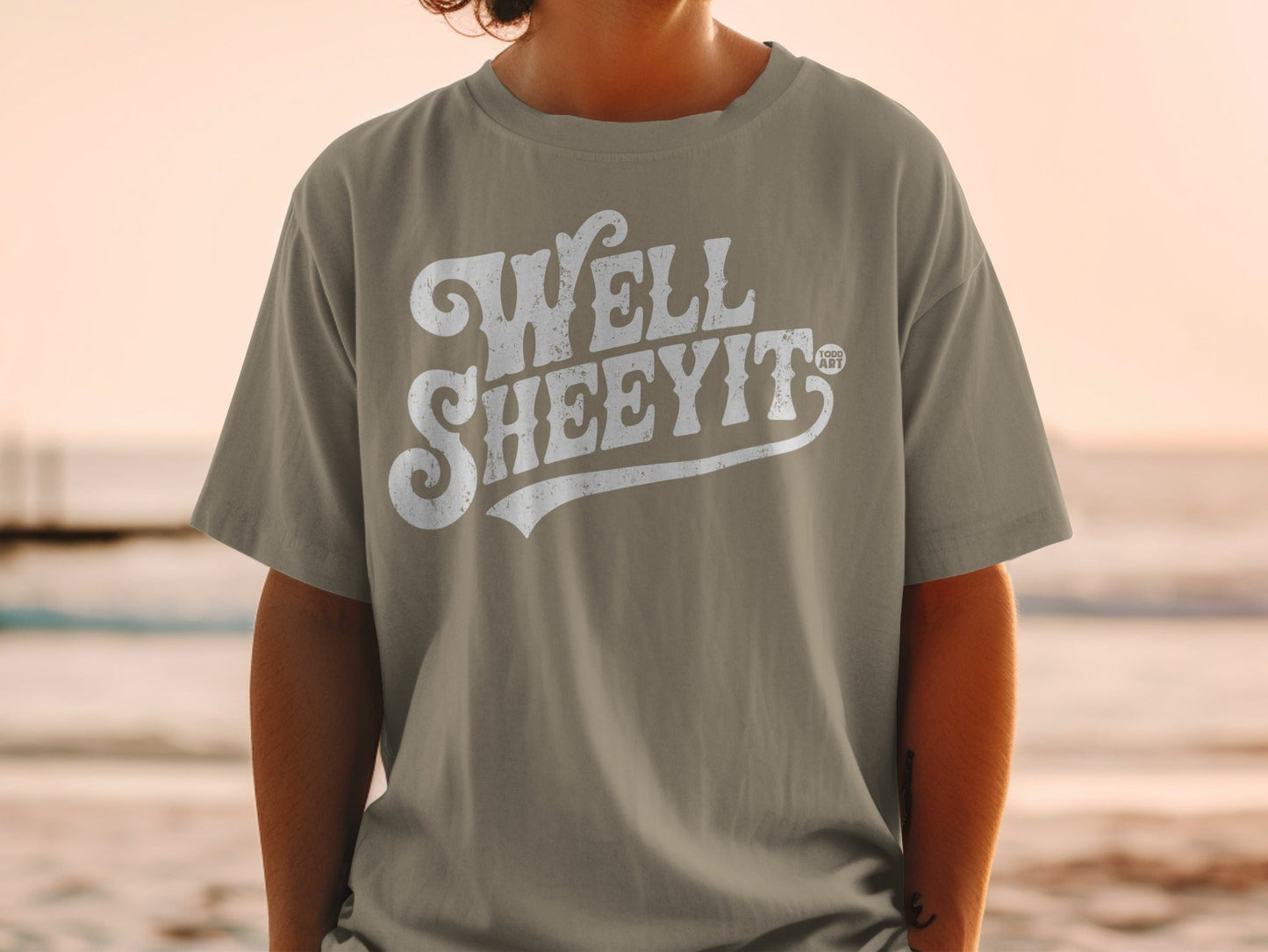Well Sheeyit Todd Art Graphic T-shirt Casual Wear