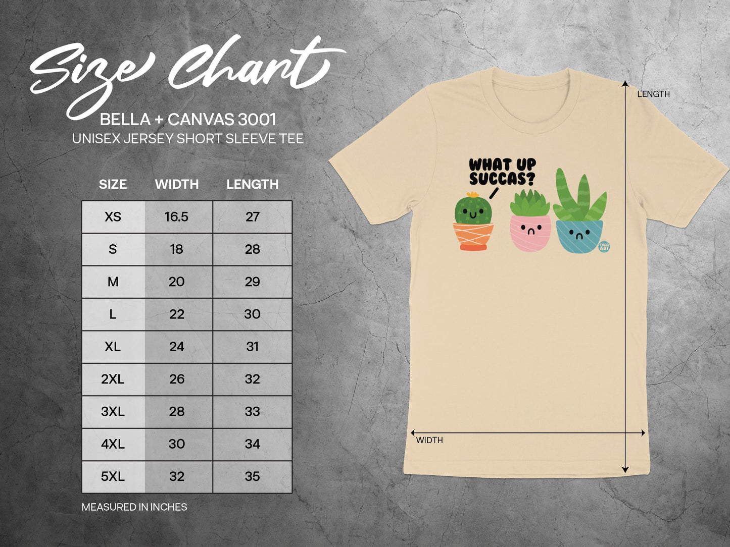What Up Succas Cute Plant Design Short Sleeve Tee