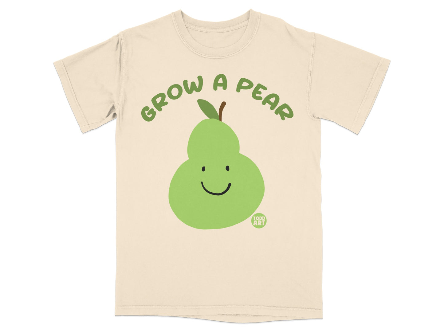 Cream Background Grow A Pear Smiley Pear Design product type