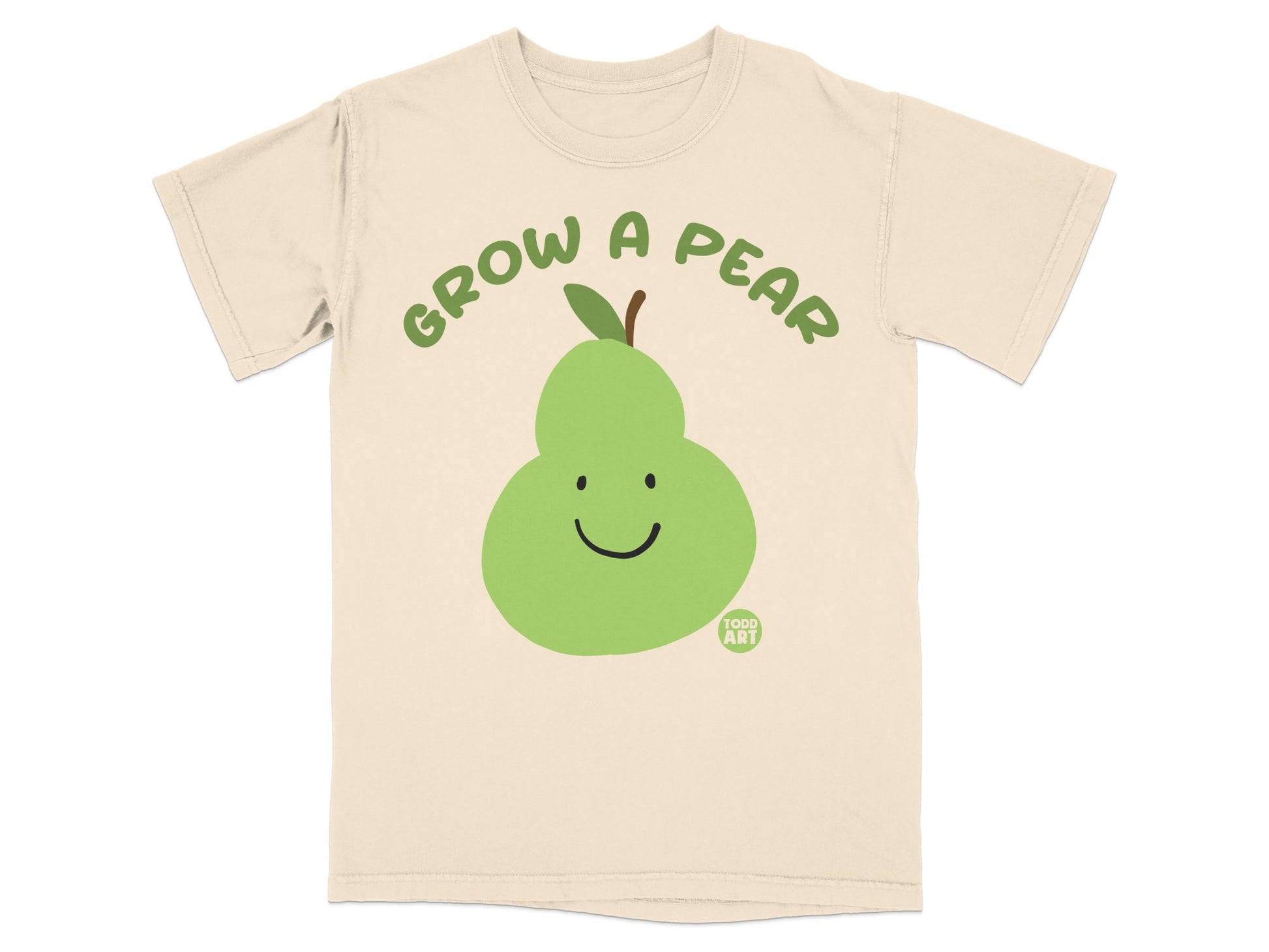 Cream Background Grow A Pear Smiley Pear Design product type